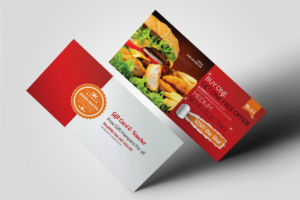 15 Restaurant Gift Card Designs Templates PSD AI