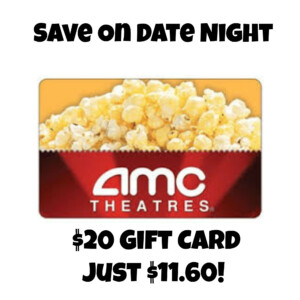 20 AMC Theaters Gift Card Just 11 60