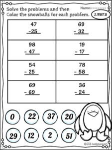 2nd Grade Math Worksheets Nastaran s Resources 2nd