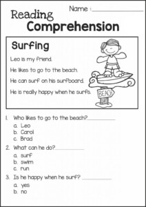 2nd Grade Reading Worksheets Best Coloring Pages For Kids