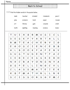 2nd Grade Word Search Best Coloring Pages For Kids