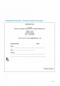 32 Real Fake Prescription Templates PrintableTemplates