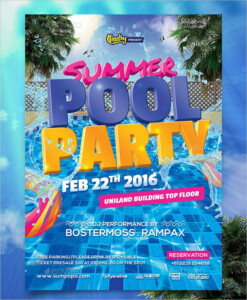 33 Printable Pool Party Invitations PSD AI EPS Word