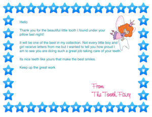 36 Cute Tooth Fairy Letters Kitty Baby Love