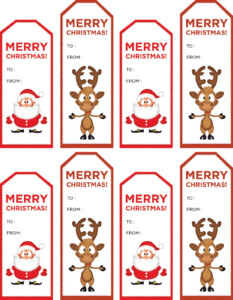 40 Unique Printable Christmas Gift Tags KittyBabyLove