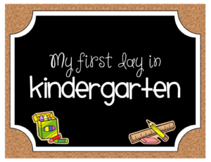 5 Best 1st Day Of Kindergarten Printable Printablee