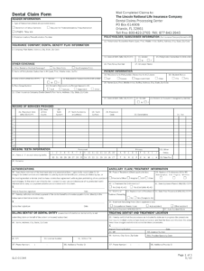 Ada Dental Claim Form Fillable Fill Out And Sign