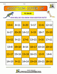 Addition Math Games 2nd Grade