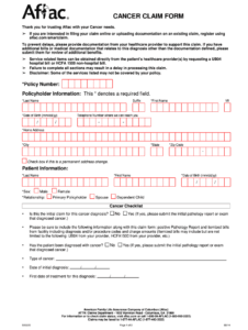 Aflac Form Print Fill Out And Sign Printable PDF