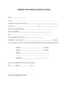 Aislamy Printable Medical Consent Form For Minor While