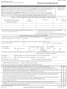 ATF Form 4473 Download Fillable PDF Or Fill Online