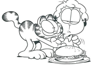 Coloring Page Of Garfield Free Ok Boyama Sayfalar