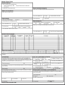 Dental Software DentiMax B Clickable 2003 ADA Claim Form