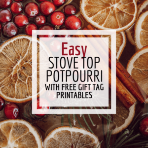 Easy To Make Stovetop Potpourri With Free Printable Gift