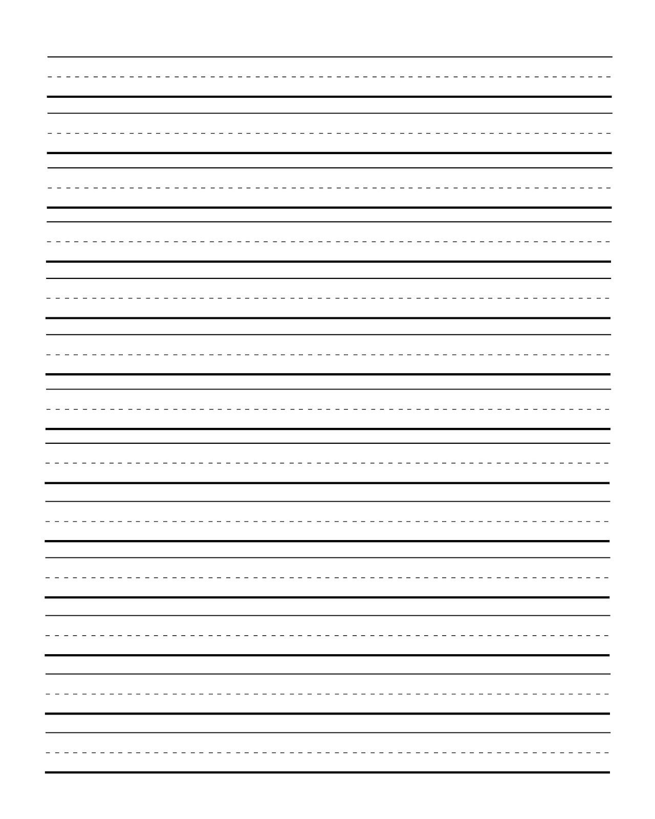 Free 1st Grade Lined Paper Printable NewFreePrintable