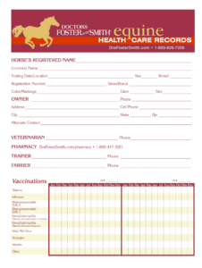 Equine Records Template Fill Online Printable Fillable