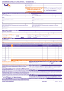 Fillable Form Co202 616 Fx Fedex Uniform Straight Bill