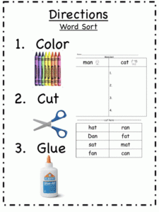 First Grade School Box Word Sort Printables For Treasures