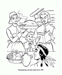 First Thanksgiving Coloring Pages Best Coloring Pages