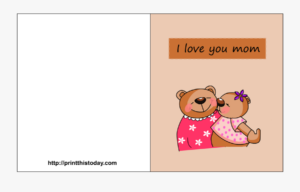 Foldable Happy Birthday Mom Printable Cards Free