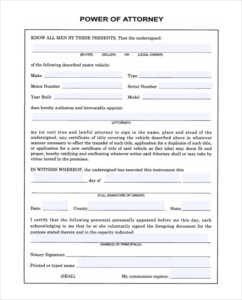 FREE 10 Sample Blank Power Of Attorney Forms In PDF MS Word