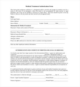 FREE 10 Sample Child Medical Consent Forms In PDF Excel