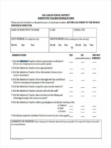 FREE 16 Teacher Feedback Forms In PDF MS Word