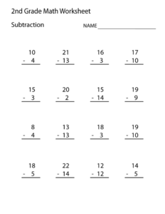 Free 2nd Grade Math Worksheets Activity Shelter