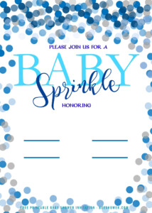 FREE Baby Boy Sprinkle Baby Shower Invitation Templates