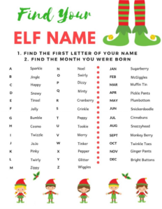 Free Christmas Elf Printables Making Life Blissful