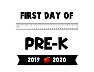 FREE PRINTABLE 2019 2020 First Day Of School Signs