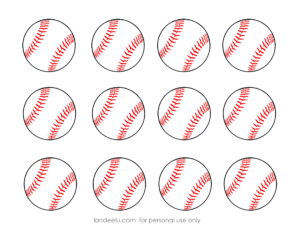 Free Printable Baseball Clip Art Images Inch Circle