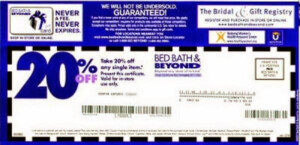 Free Printable Bed Bath And Beyond 20 Off Coupon Free