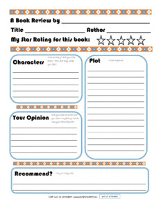 Free Printable Book Report Forms For Elementary Students