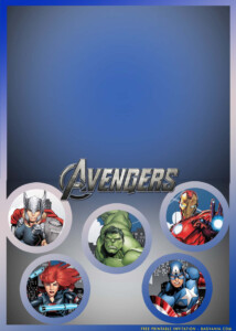 FREE Printable Epic Avengers Birthday Invitation