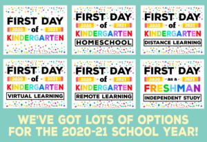 Free Printable First Day Of School Signs 2020 Happiness