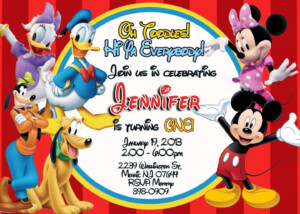 Free Printable Mickey Mouse Invitations Free Printable