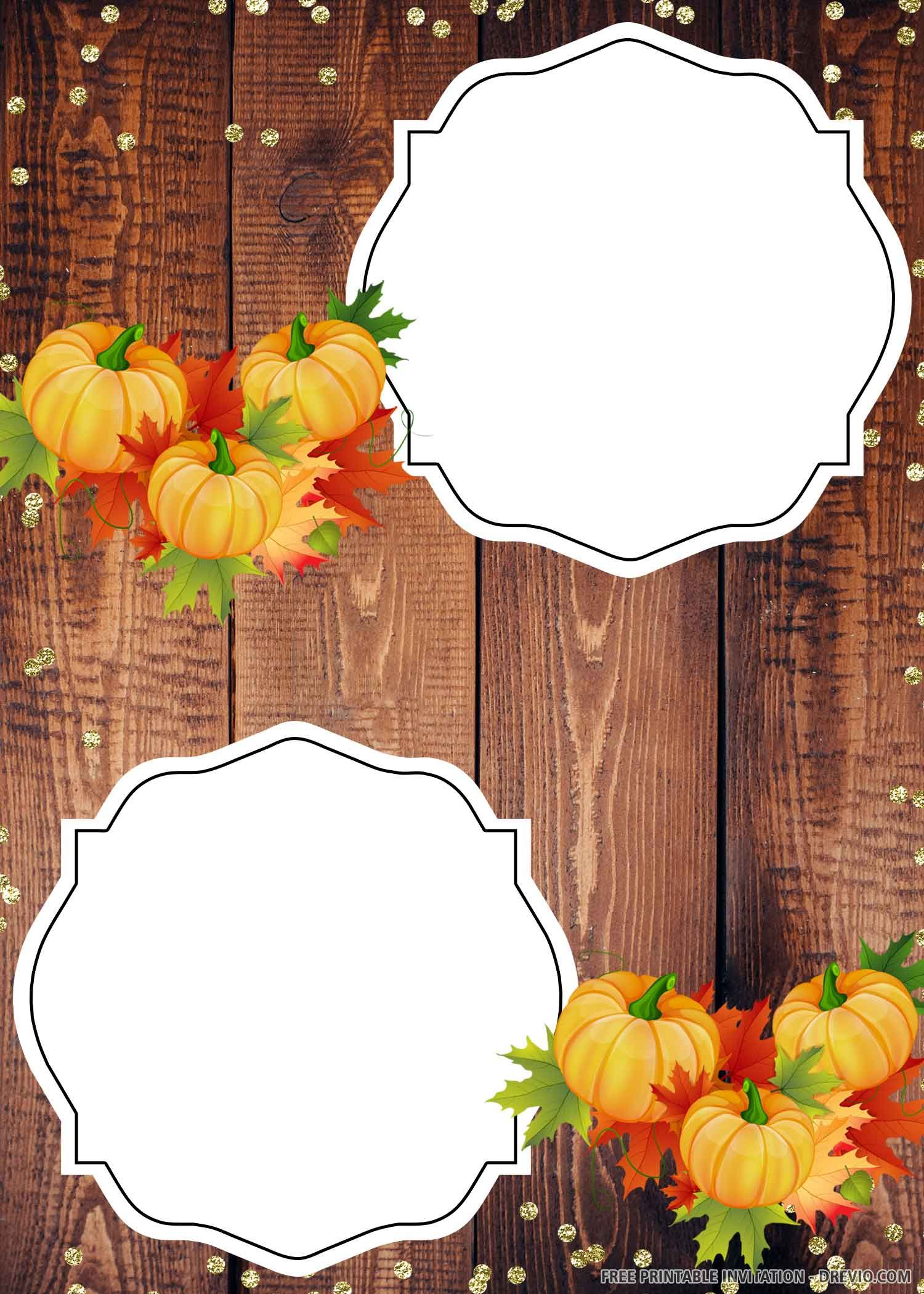  FREE PRINTABLE Pumpkin Fall Harvest Birthday 