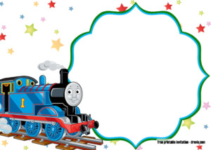 FREE Printable Thomas The Train Birthday Invitation