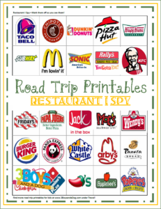 FREE Road Trip Game Printables Free Homeschool Deals