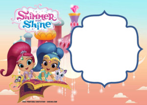 FREE Shimmer And Shine Invitation Template Free