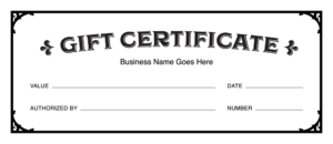 Gift Certificate Templates Download Free Gift