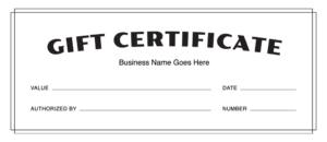 Gift Certificate Templates Download Free Gift