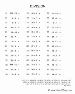 Grade 7 Maths Worksheets With Answers 7th Grade Math