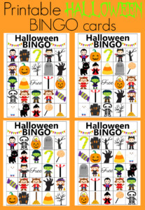 Halloween BINGO Free Printable Halloween Blog Hop