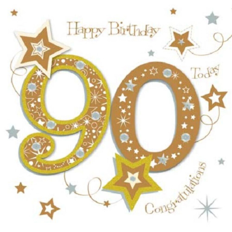 Happy 90th Birthday Cards Printable - NewFreePrintable.net