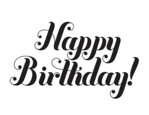 Happy Birthday Black And White Happy Birthday Font