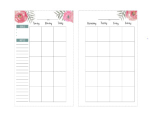 Happy Planner Free Printable Pages Floral Paper Trail