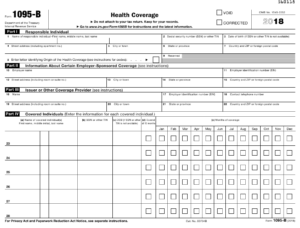 IRS Form 1095 B Download Fillable PDF Or Fill Online