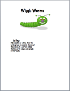 Jungle Learners Wiggle Worm Game